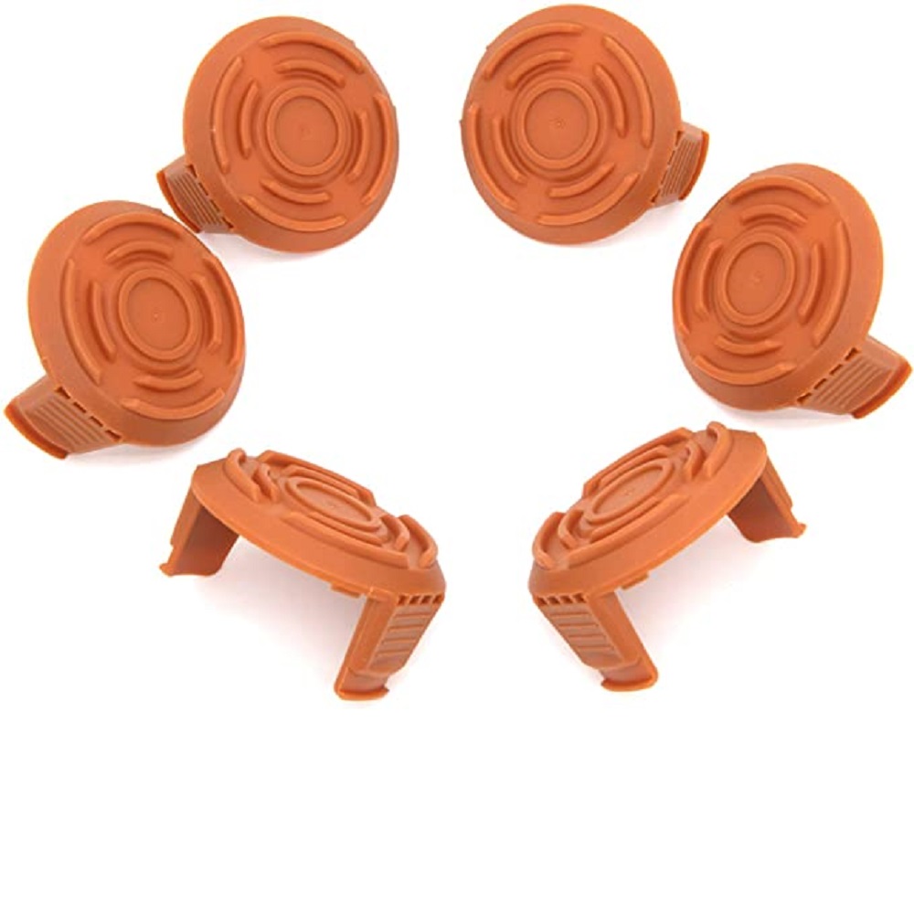 Trimmer Replacement Spool Cap Covers, WA6531 Trimmer Cap Compatible with Worx WG155 WG180 String Trimmers, 50006531 Trimmer Line Cover, Weedeater Spool Cap for Worx Parts (6 Pack)